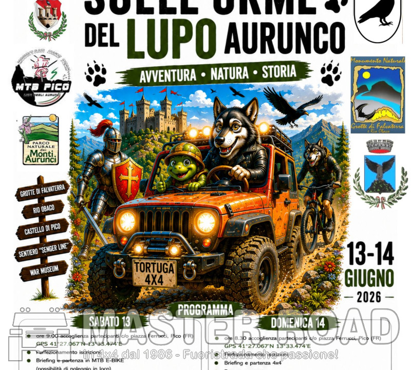 13-14 giu -Sulle Orme del Lupo Aurunco Raduno Club Tortuga